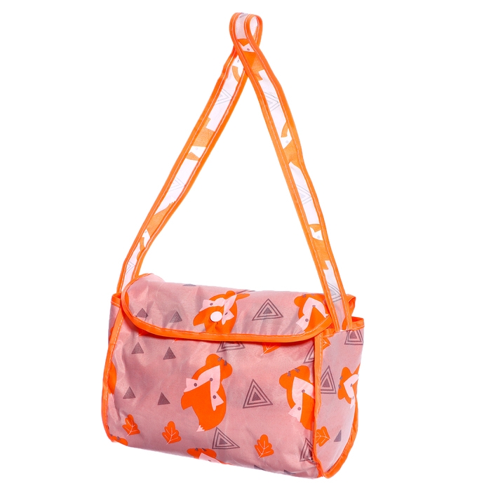 Коляска для кукол универсальная «Лисички», металлический каркас, с сумкой Коляска для кукол универсальная «Лисички», металлический каркас, с сумкой