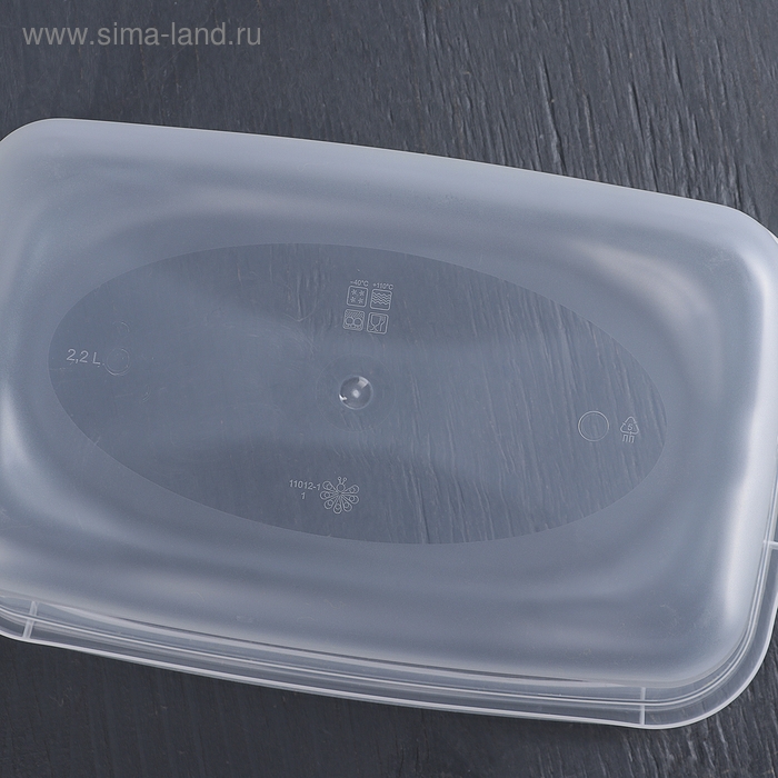 Контейнер для продуктов «Каскад», 2,2 л, прозрачный, крышка микс Контейнер для продуктов «Каскад», 2,2 л, прозрачный, крышка микс