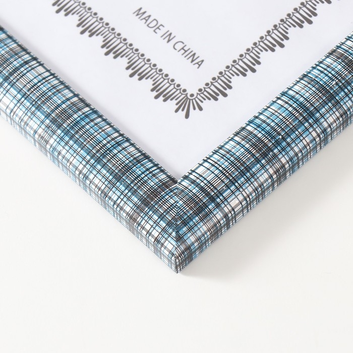 Фоторамка МДФ формат А4 Фоторамка МДФ формат А4 "Шотландская клетка на тёмно-коричневом" 1,5х24х32,7 см