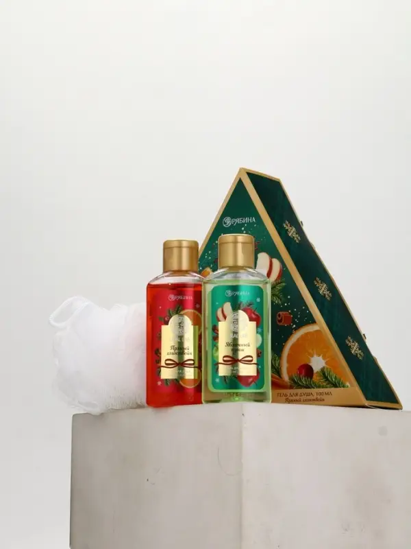 URAL LAB Арома Саунд Набор два геля для душа, 2х100 и мочалка для тела, яблоко и глинтвейн URAL LAB Арома Саунд Набор два геля для душа, 2х100 и мочалка для тела, яблоко и глинтвейн