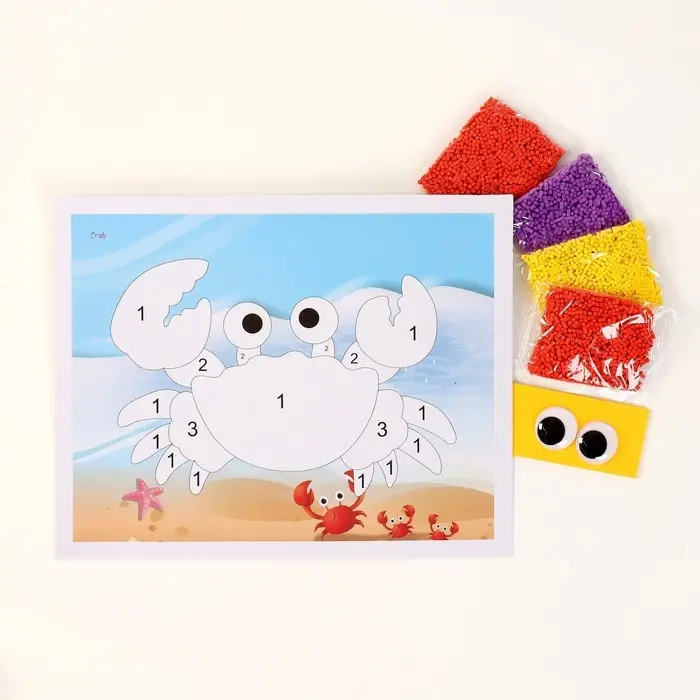 Аппликация EVA крошкой &laquo;Краб&raquo;