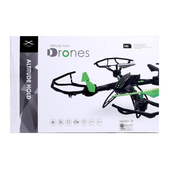 Квадрокоптер DH-X11DW, камера 0,3 Mpx, передача изображения на смартфон, Wi-Fi, барометр, цвет чёрно-зелёный Квадрокоптер DH-X11DW, камера 0,3 Mpx, передача изображения на смартфон, Wi-Fi, барометр, цвет чёрно-зелёный