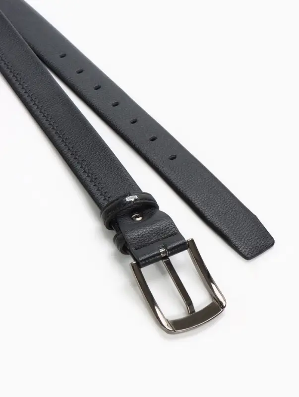 Ремень мужской, ширина 4 см, винт, пряжка металл, чёрный