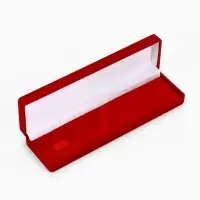 Футляр бархатный под зажим для галстука, кулон &laquo;Прямоугольник классический&raquo;, 16.5&times;4.5&times;2.5 см, бордовый