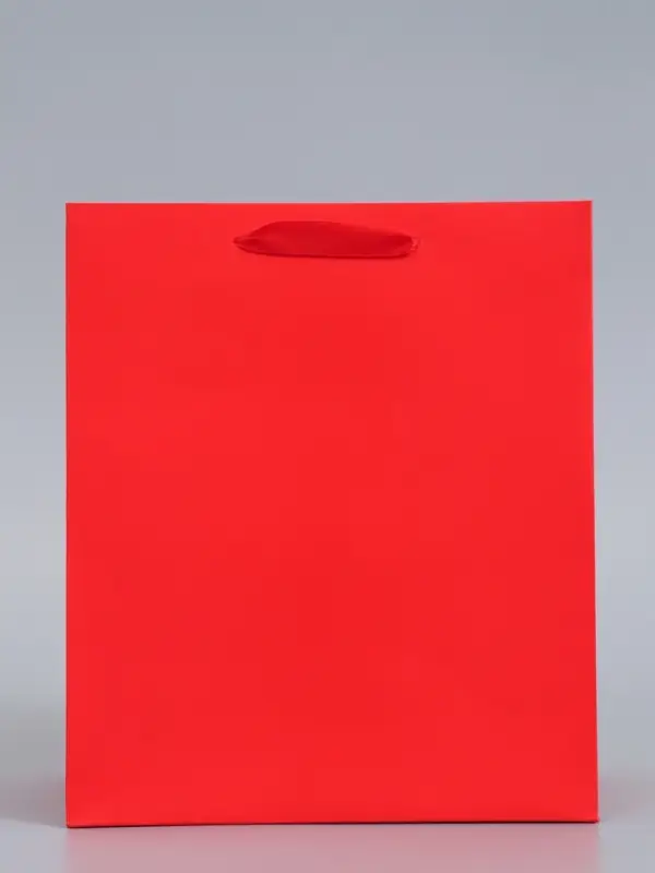 Пакет подарочный ламинированный, упаковка, &laquo;Красный&raquo;, ML 23&times;27&times;11.5 см