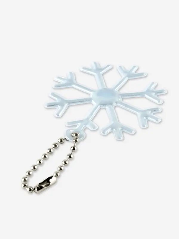 Светоотражающий элемент &laquo;Снежинка&raquo;, 5.5&times;5 см, цвет белый