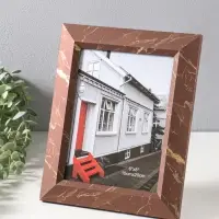 Фоторамка пластик 15х20 см "Гедеон" шоколад с золотом 26х21х2 см