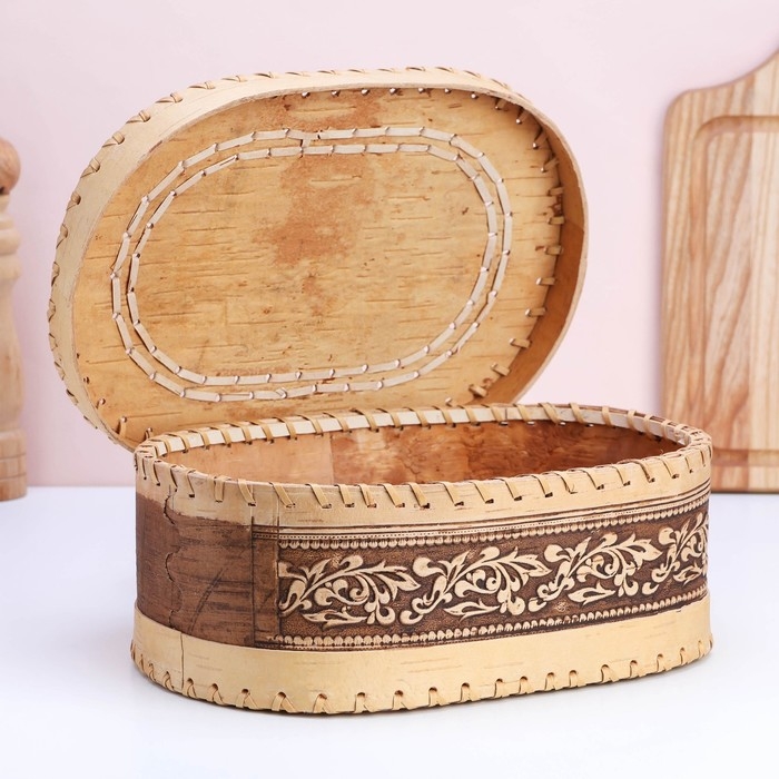 Батонница &laquo;Собор&raquo;, 30&times;18&times;10 см, береста