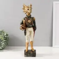Фигурка полистоун &laquo;Золотистый дракон-генерал&raquo;, 9&times;14&times;42.5 см