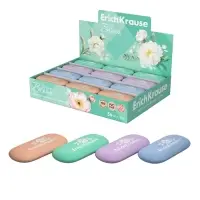 Ластик ErichKrause "Pastel Bloom", 54 х 24 х 10.3 мм, синтетика, микс