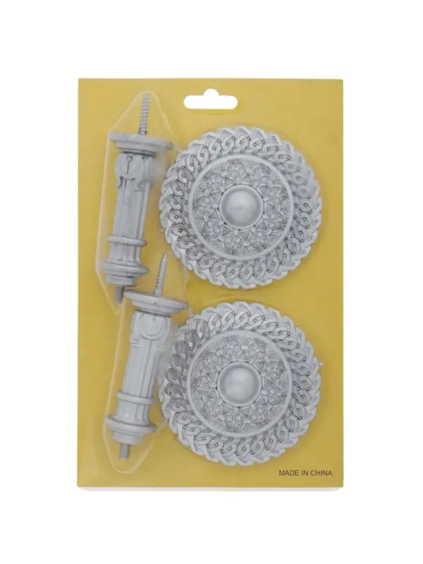 Крючок для штор CAPPIO KS030, d=95 мм, цвет серебро, 2 шт