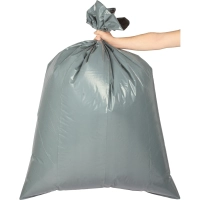 Мешки для мусора ПВД 300л 80мкм 5шт/рул серые 105х150см Титан