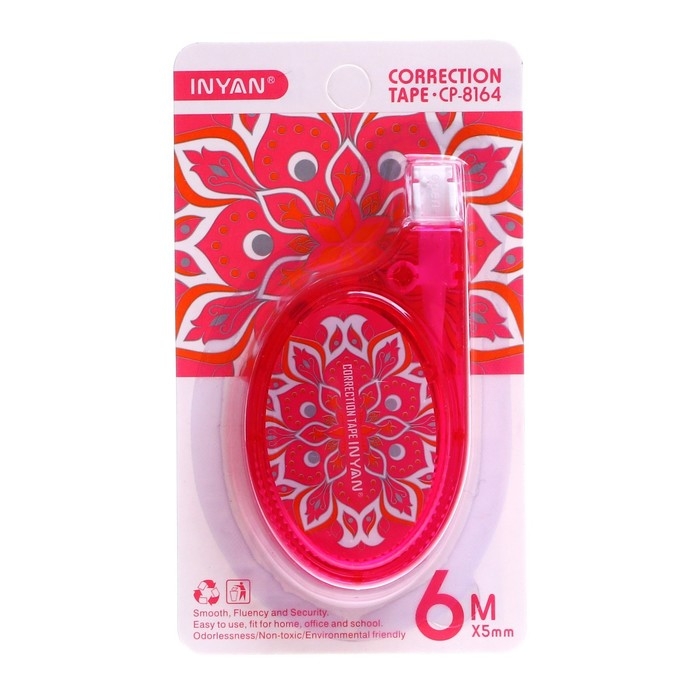 Корректор-лента 6 м х 5 мм, с рисунком, блистер, европодвес, корпус МИКС