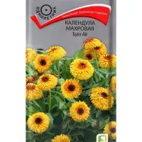 Семена цветов Календула махровая Булз Ай, 0,1гр