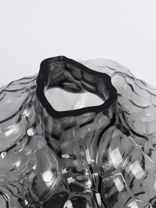 Ваза &laquo;Джино&raquo;, 21&times;25 см, стекло, чёрная