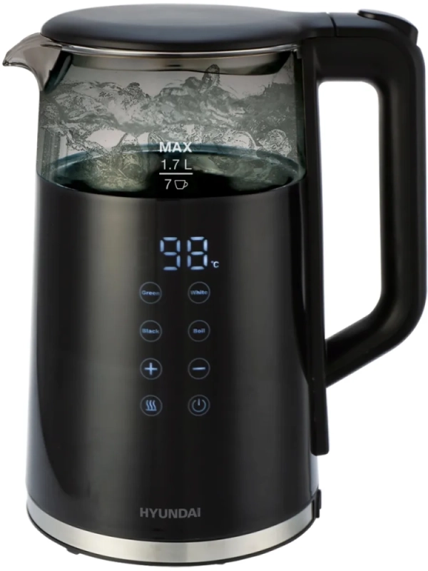 Чайник HYK-G5403 1.7л. 2200Вт черный (стекло)