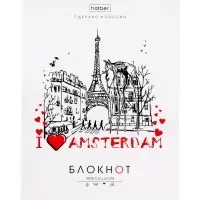 Блокнот А6, 32 листа в клетку на скобе Hatber "Проект Капланопись. Выпуск №2", обложка мелованныя бумага, глянцевая ламинация, блок офсет, МИКС 8 ви...