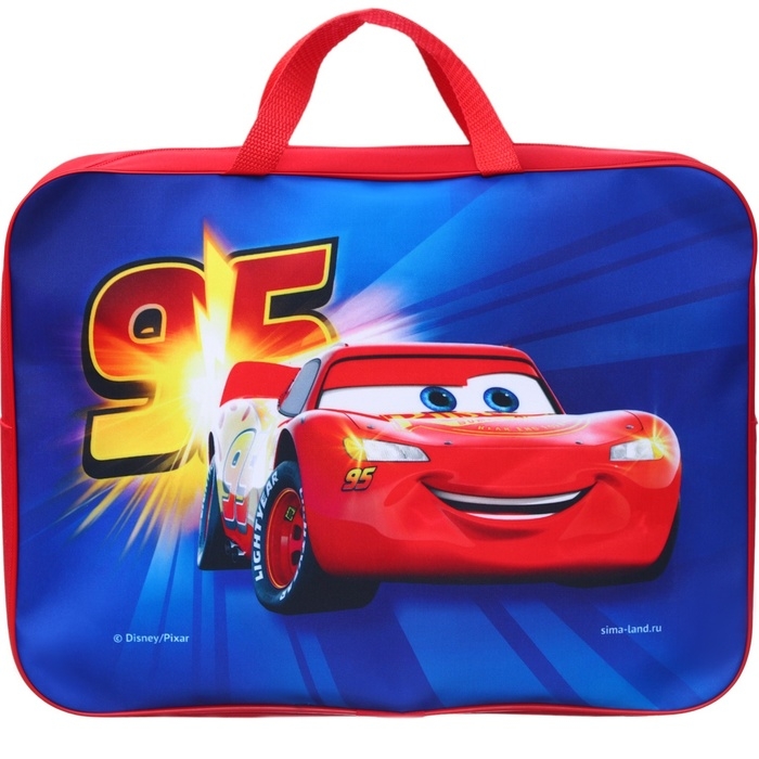 Папка с ручками текстильная А4, 350х270х100 мм, Тачки Папка с ручками текстильная А4, 350х270х100 мм, Тачки