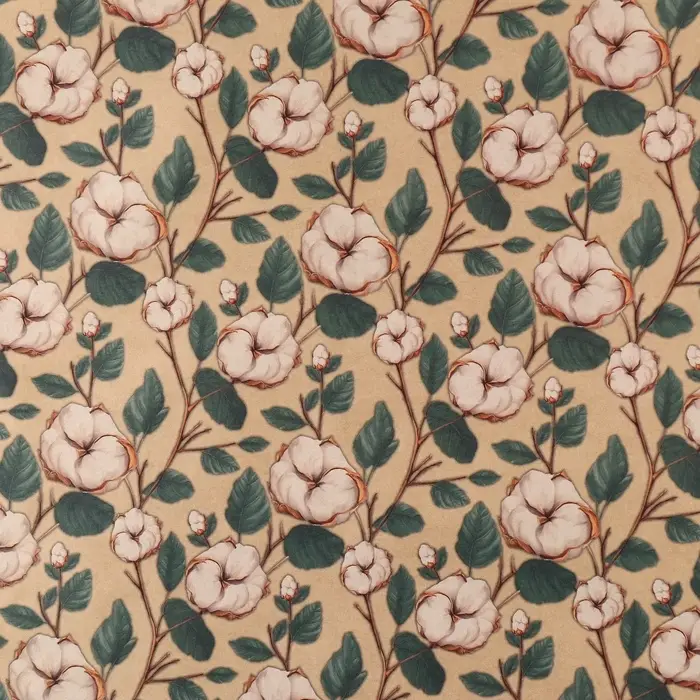 Бумага упаковочная крафтовая &laquo;Нежный хлопок&raquo;, 50 х 70 см