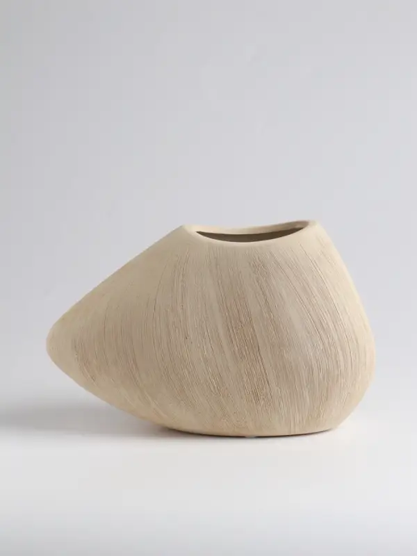 Ваза «Итика», 14×20 см, керамика, бежевая Ваза «Итика», 14×20 см, керамика, бежевая