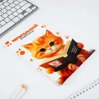 Читательский дневник А5, 48 л «Котик»