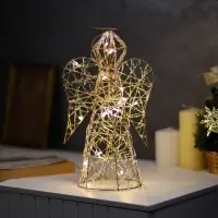 Светодиодная фигура &laquo;Ангел&raquo; 29&times;17&times;16 см, 20 LED, от батареек ААx2, свечение тёплое белое