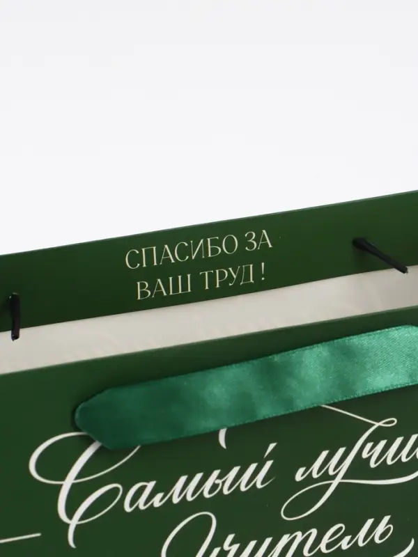 Подарочный пакет с открыткой &laquo;Спасибо, учитель&raquo;, 23 &times; 27 &times; 11,5 см