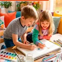 Альбом для рисования Hatber &laquo;Милые котята&raquo; А4, 24 листа, на гребне, перфорация углов, плотность листов 100 г/м&sup2;, обложка из мелованного картона, МИК...