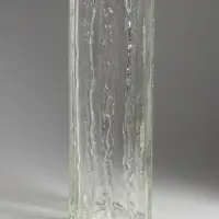 Ваза декоративная, h=35 см, d=12 см, стекло, прозрачная