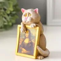 Фигура "Кот с картиной" 9х6,5х4,8 см
