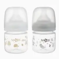 Бутылочка для кормления M&B, ШГ &Oslash;50 мм, +0мес., 120 мл., набор 2 шт. в кор.