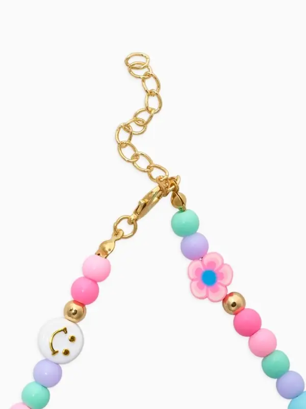 Набор детский &laquo;Выбражулька. Смайл&raquo;, 2 предмета: бусы, браслет, разноцветный