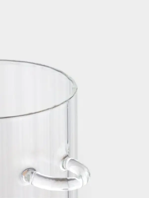 Сахарница BellaTenero, 500 мл, 8&times;8&times;10.4 см, с бамбуковой крышкой, держателем для ложки, стекло, прозрачная