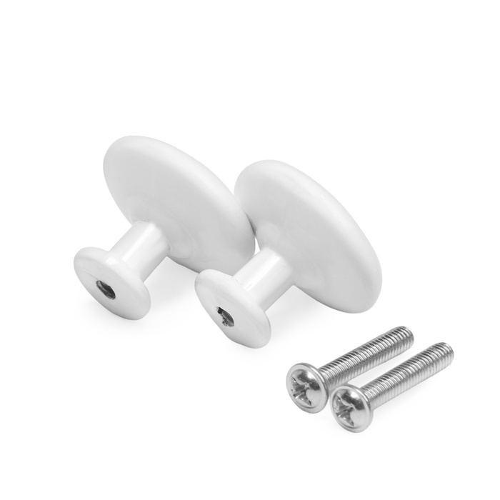 Ручка кнопка ТУНДРА LIGHT PK036WH, белая, 8 шт TMP Ручка кнопка ТУНДРА LIGHT PK036WH, белая, 8 шт TMP