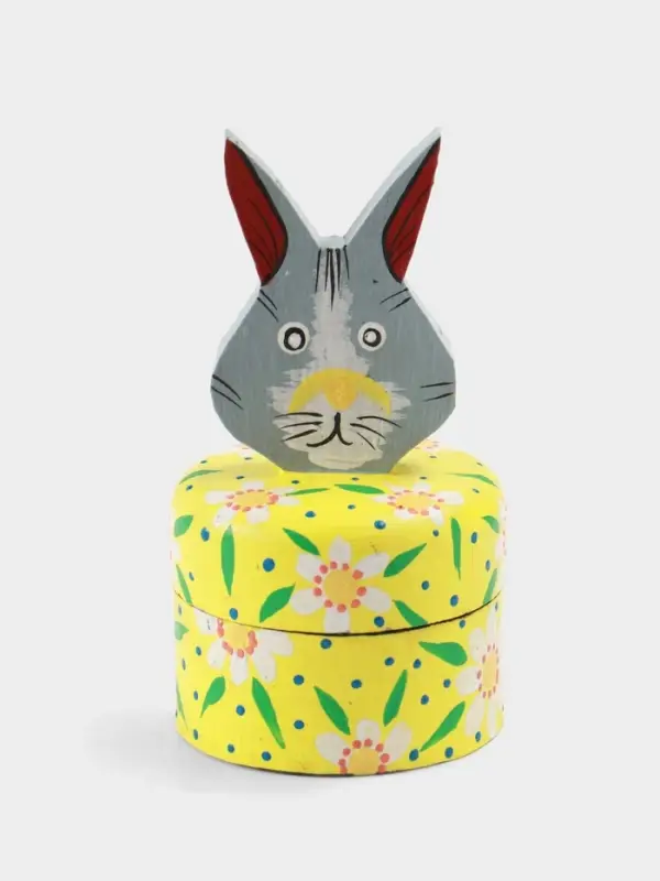 Шкатулка &laquo;Заяц&raquo;, 9&times;9&times;16 см, дерево