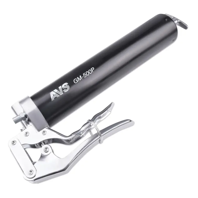 Шприц рычажно-плунжерный 500 мл для одной руки (гибкий шланг, трубка) под тубу AVS GM-500P