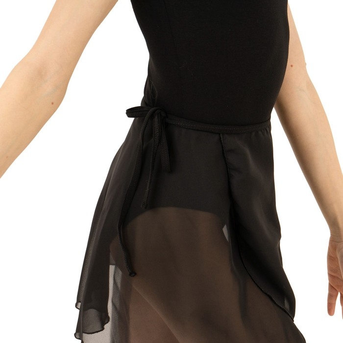 Юбка с запахом для гимнастики и танцев Grace Dance, р. 38-40, цвет чёрный Юбка с запахом для гимнастики и танцев Grace Dance, р. 38-40, цвет чёрный