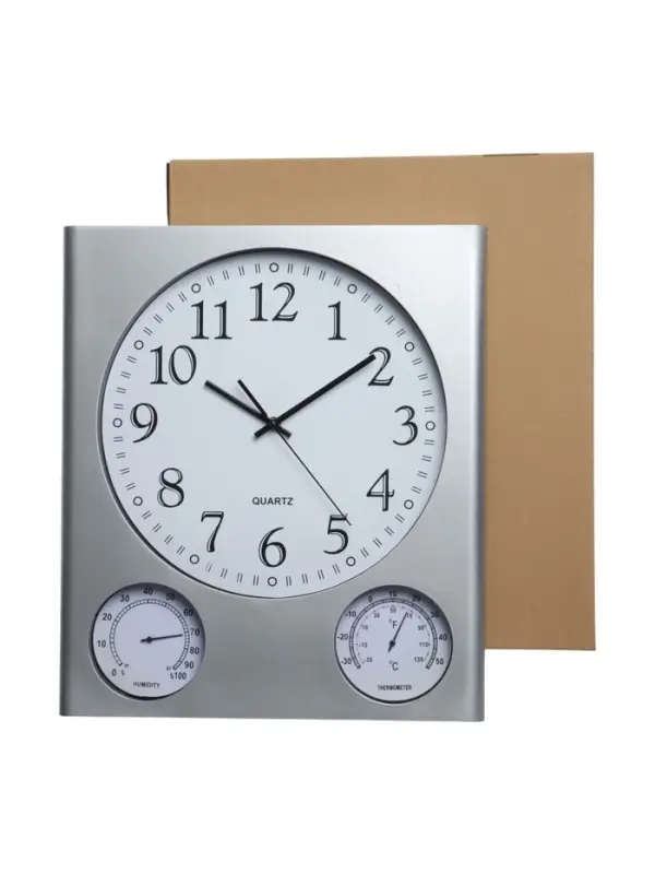 Часы настенные классические &laquo;Верность&raquo;, дискретный ход, термометр, гигрометр, d=32.5 см