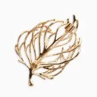 Брошь "Лист" веточка, цвет золото Брошь "Лист" веточка, цвет золото