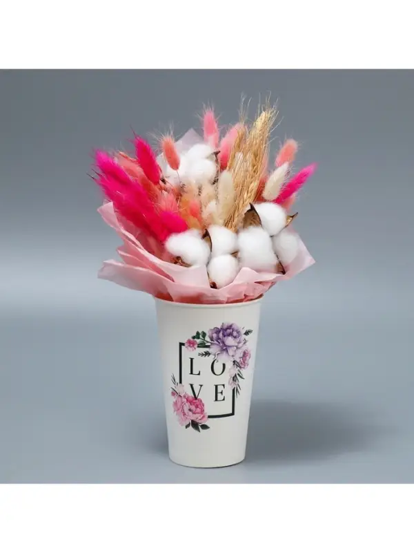 Стакан для цветов влагостойкий &laquo;Рамка&raquo;, 400 мл