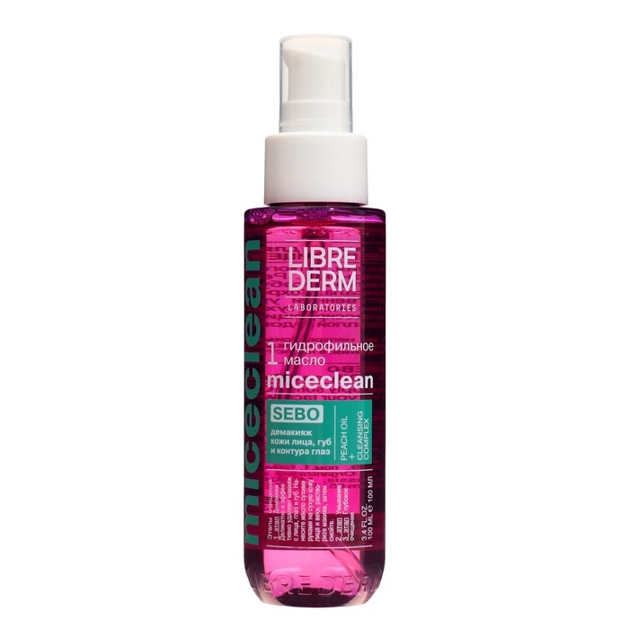 Гидрофильное масло LIBREDERM miceclean sebo для жирной и комбинированной кожи, 100 мл Гидрофильное масло LIBREDERM miceclean sebo для жирной и комбинированной кожи, 100 мл
