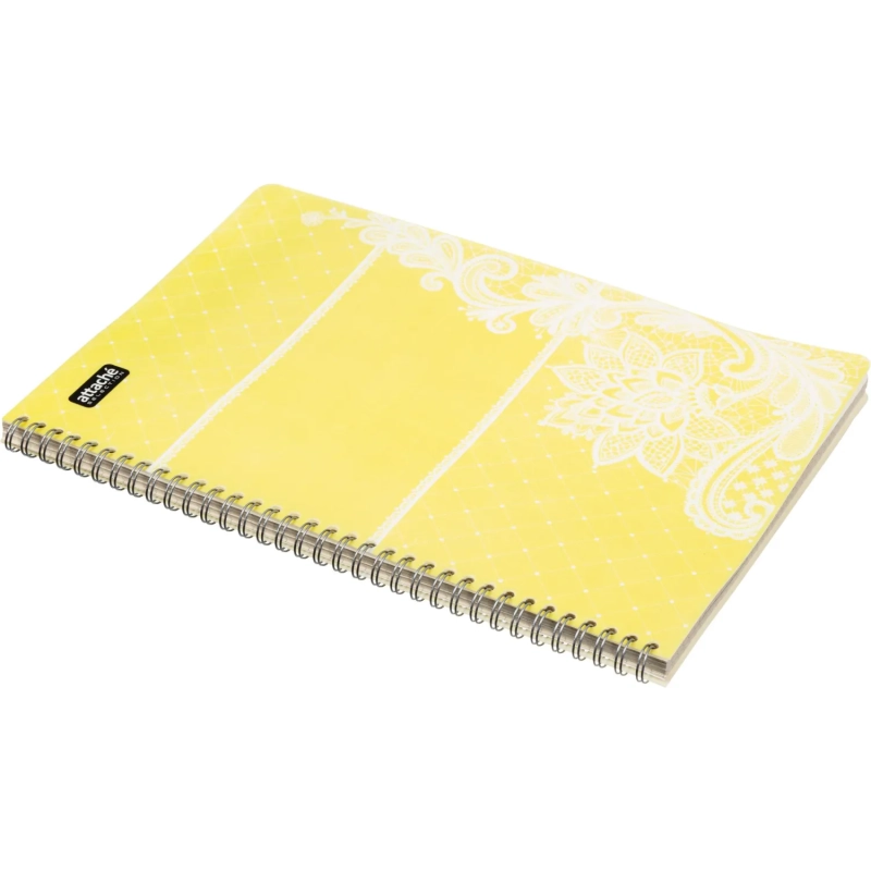 Бизнес-тетрадь ,80,А4,Амели,300х210мм,Желтый,80г/квм,тонир