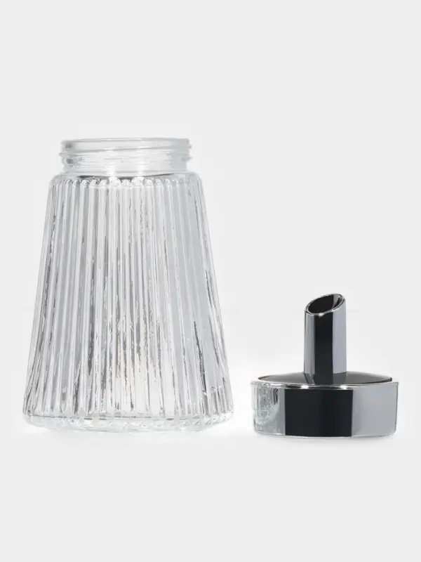 Сахарница &laquo;Глюкоза&raquo; 300 мл, 8&times;15 см, с дозатором, стекло, прозрачная