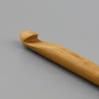 Крючок для вязания, бамбуковый, d=8 мм, 15 см