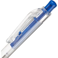 Ручка шариковая автомат. прозр.корп, 0,7мм синий