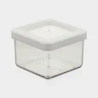 Ёмкость для хранения сыпучих продуктов IDEA &laquo;Степ&raquo;, 500 мл, 10&times;7 см, пластик, крышка белая