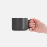 Чашка Jumbo в коробке матовая, темно-серая