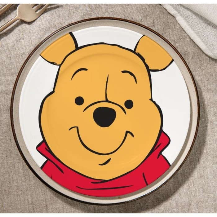 Тарелка детская керамическая Тарелка детская керамическая "Медвежонок Винни", 20 см, Медвежонок Винни и его друзья