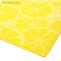 Полотенце махровое Lemon color, 100х150 см, цвет жёлтый