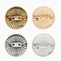 Брошь "Конгреф" листья,  (фас 12шт), цвет МИКС